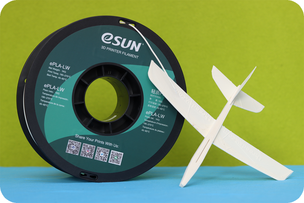Material PLA ringan eSUN dan contoh aplikasinya dalam pembuatan model pesawat terbang